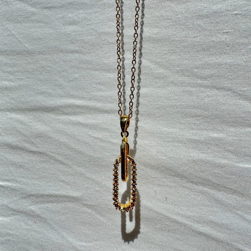 Paper clip necklace